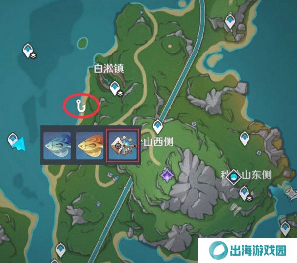 原神灰河渡手钓鱼地点分布图 灰河渡手精炼材料钓鱼点位攻略[多图]图片4