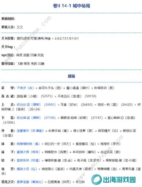 奇迹暖暖暗涌之潮攻略大全 第二卷第十四章全关卡高分搭配总汇图片1
